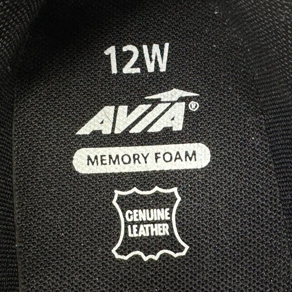 Avia Quickstep Shoes Mens 12 W Wide Black Walking Sneakers Black Memory Foam - Picture 11 of 12